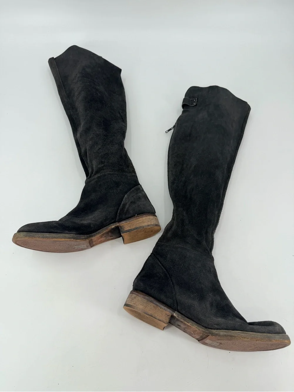 Free People Carlisle and Black Suede Over the Knee Boots 38